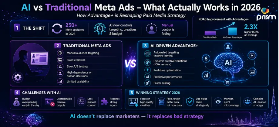 Meta Advantage+ features for automated ad campaign optimization