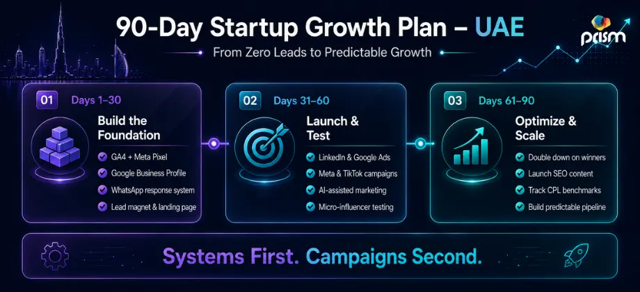 90-day lead generation growth plan for UAE startups