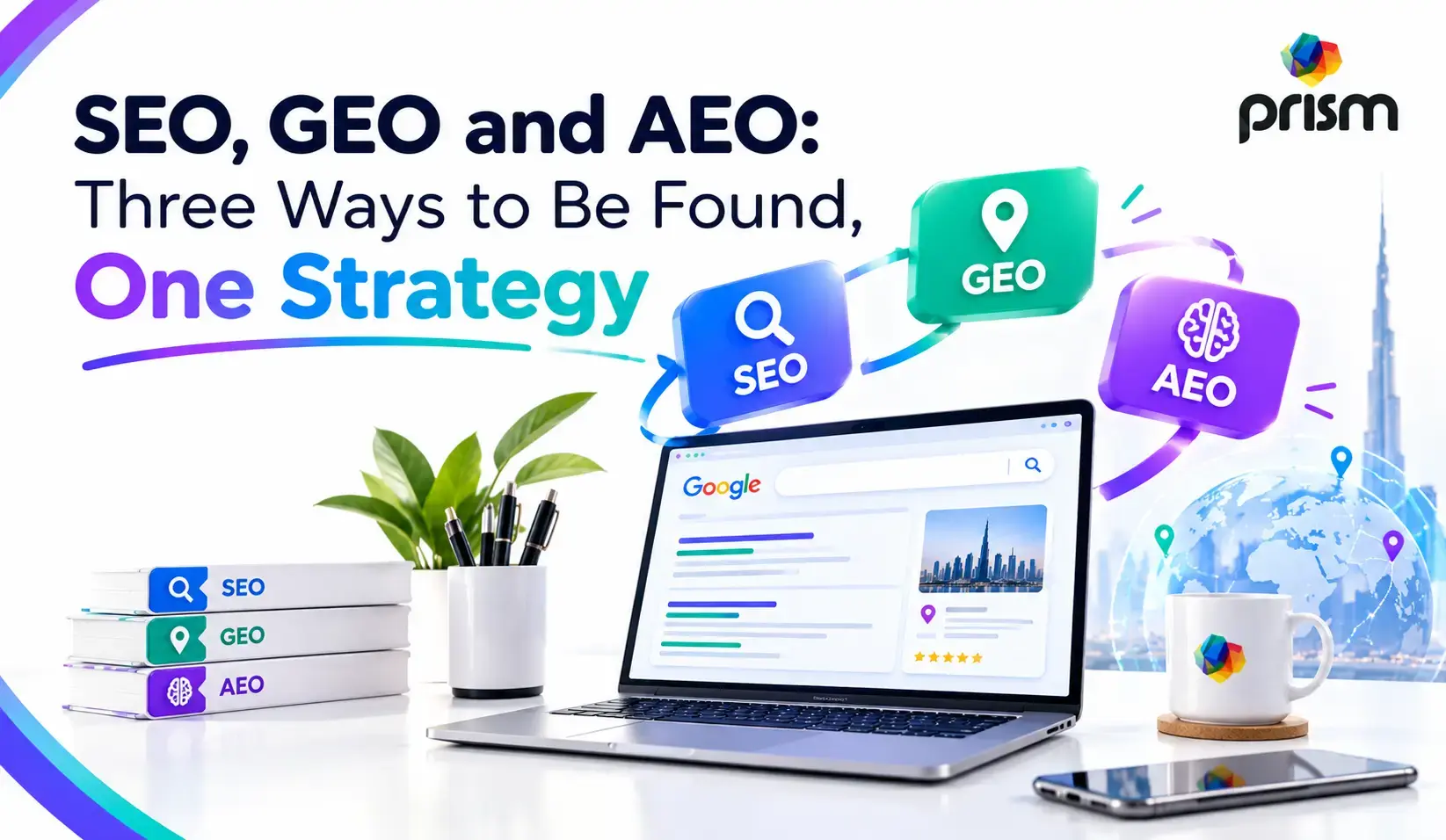 SEO, GEO and AEO: Three Ways to Be Found, One Strategy