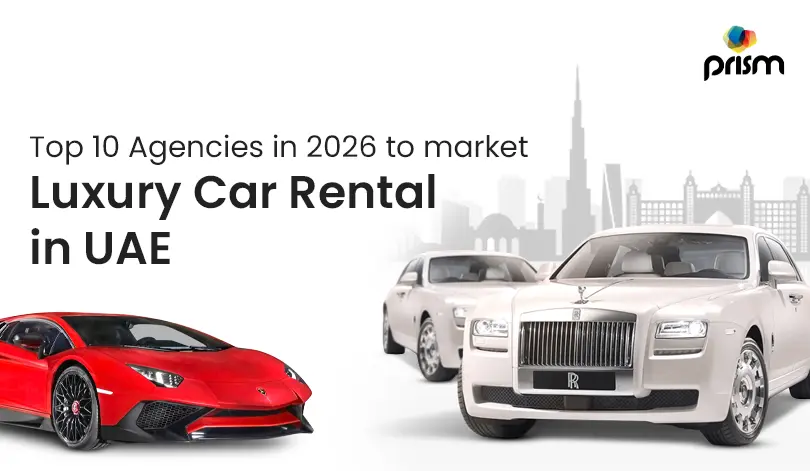 Luxury car rental marketing infographic showing SEO weaknesses, conversion challenges, and branding mistakes that limit bookings for Dubai supercar rental businesses in 2026.