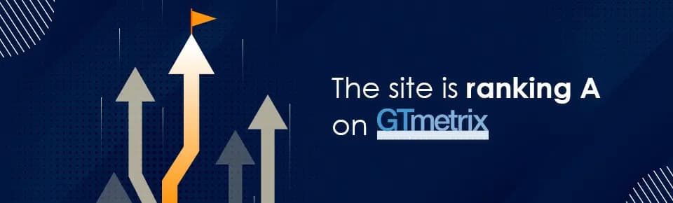 GTmetrix A-grade performance score for Rozella Real Estate website