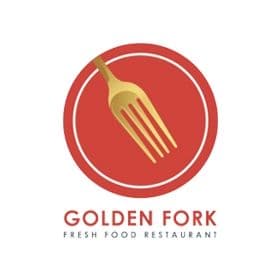 Golden Fork Fresh Food Restaurant logo – Prism Digital client
