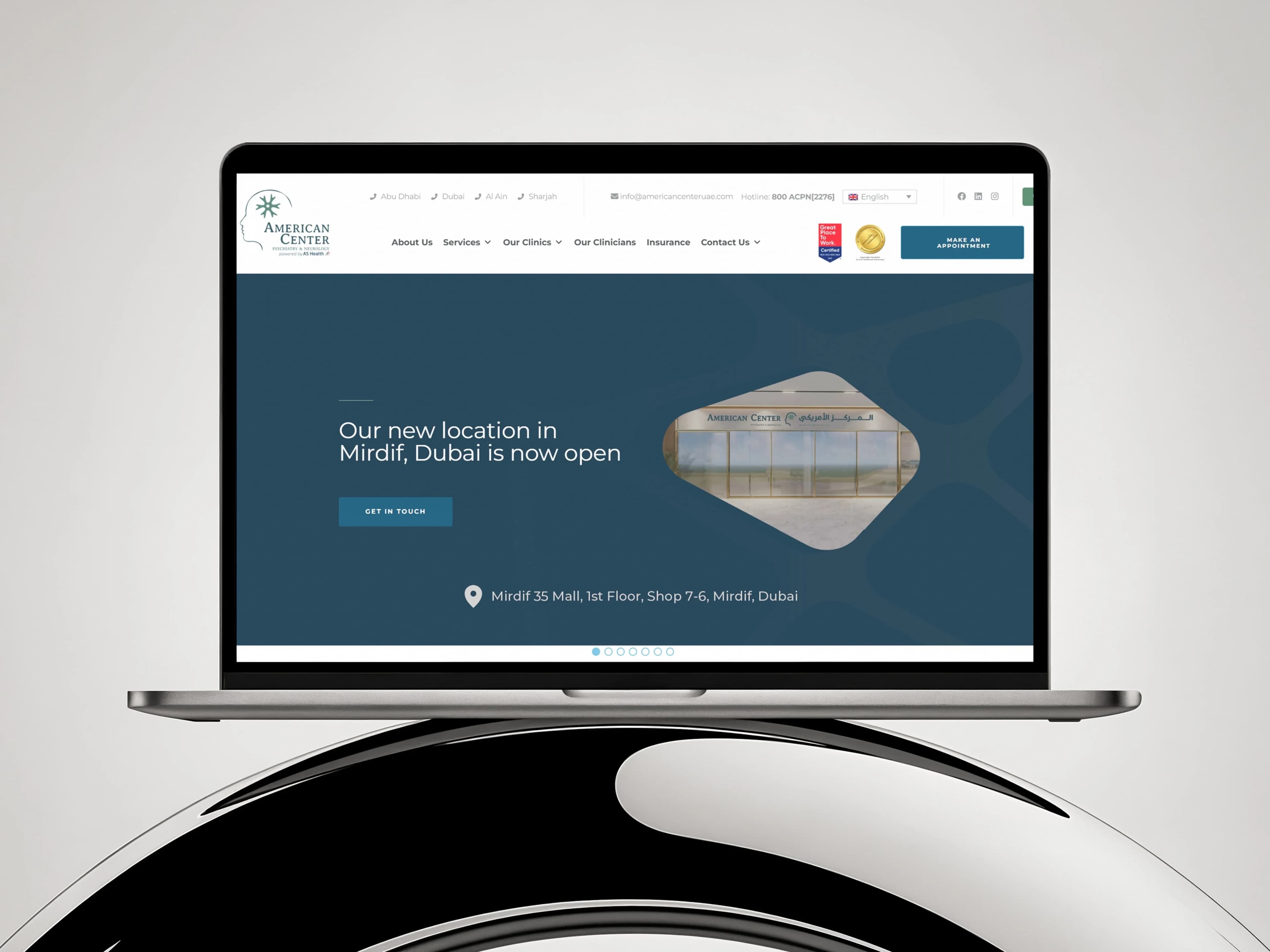 ACPN website – developed by Prism Digital UAE