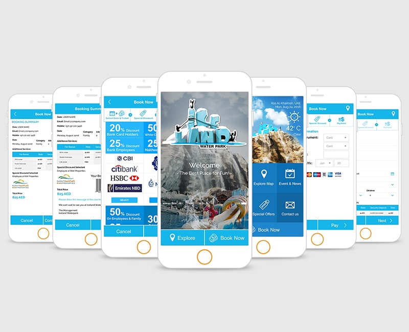 Mobile App Design For Iceland Water Park