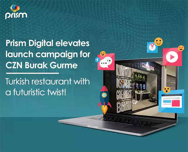 Prism Digital elevates launch campaign for CZN Burak Gurme - Turkish restaurant with a futuristic twist!