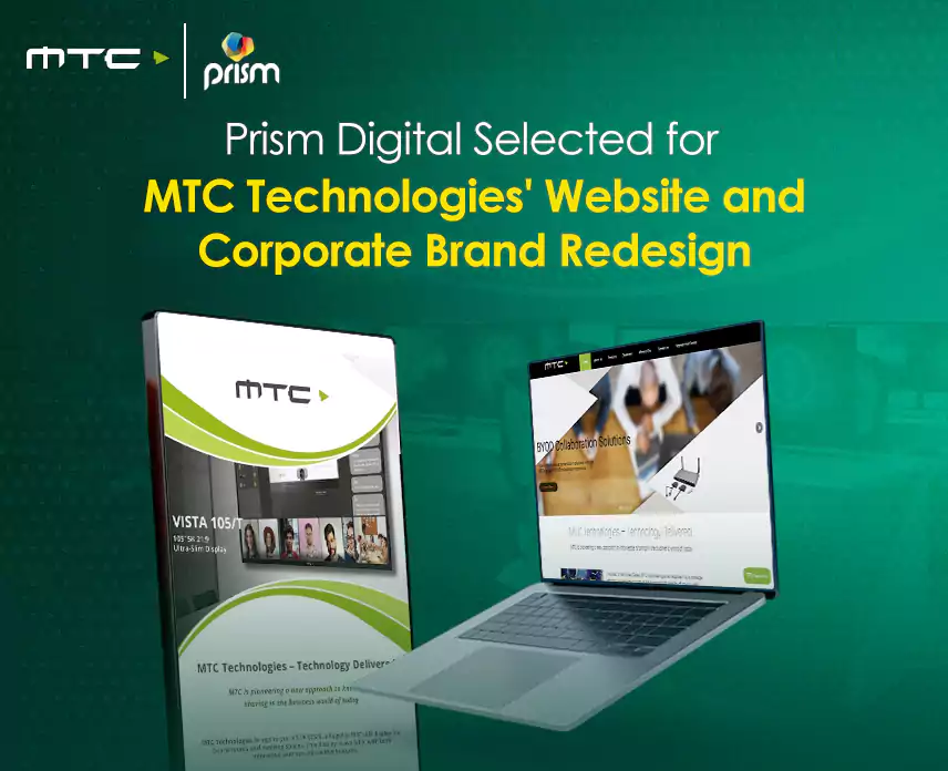 Prism Digital Selected for MTC Technologies' Website and Corporate Brand Redesign